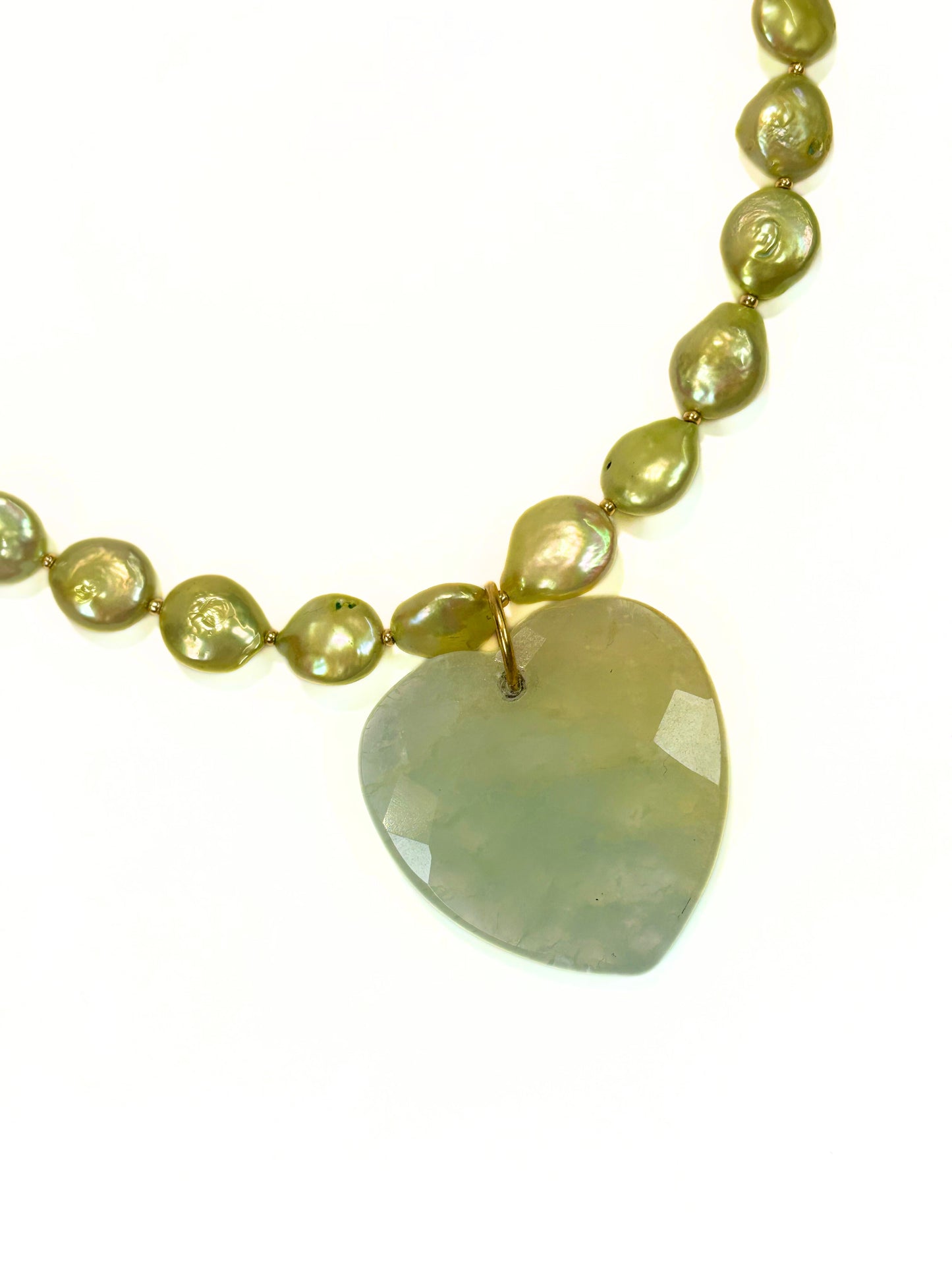 Collar Mint Heart Glow