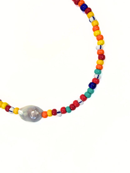 Collar Rainbow Pearl Pop