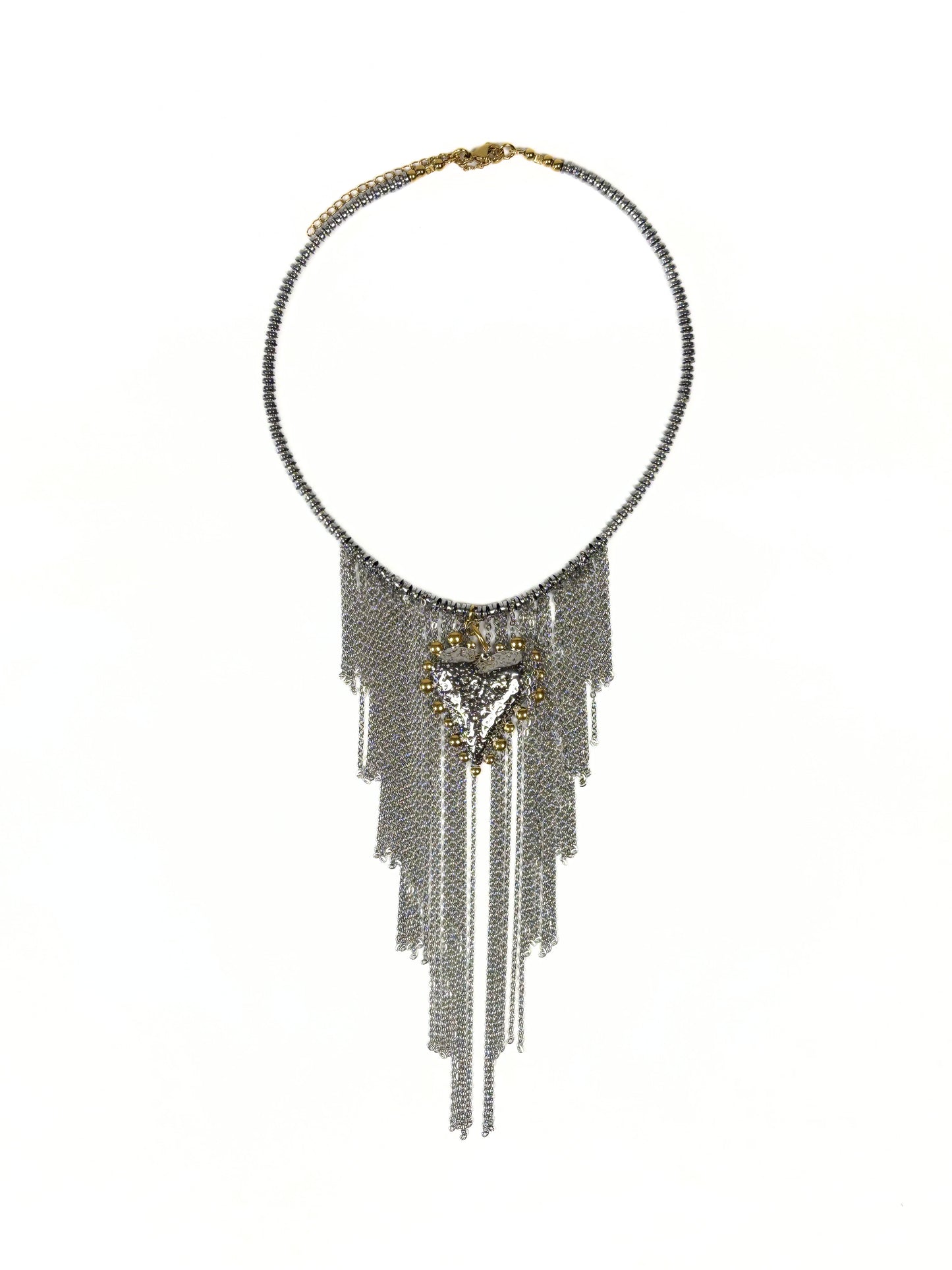 Collar Lluvia de corazón