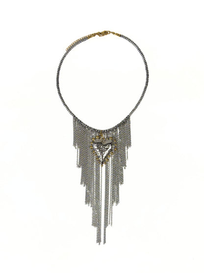 Collar Lluvia de corazón