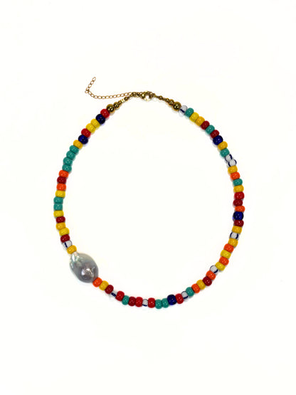 Collar Rainbow Pearl Pop