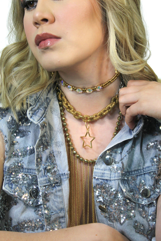 Collar Golden Cascade