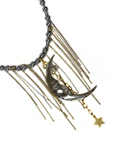 Collar Luna Plateada